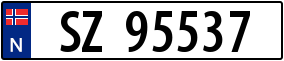Truck License Plate